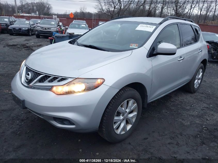 2013 Nissan Murano Sv VIN: JN8AZ1MW1DW321888 Lot: 41138265