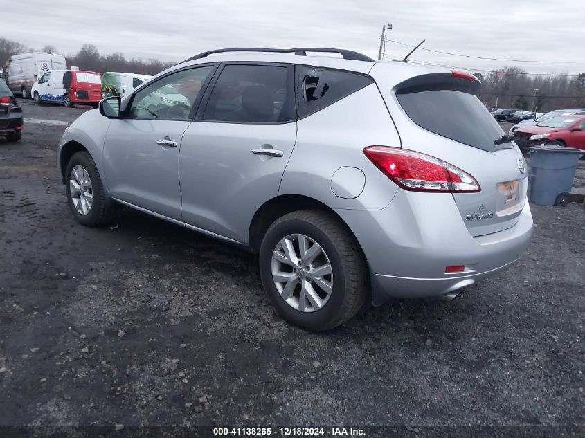 2013 Nissan Murano Sv VIN: JN8AZ1MW1DW321888 Lot: 41138265