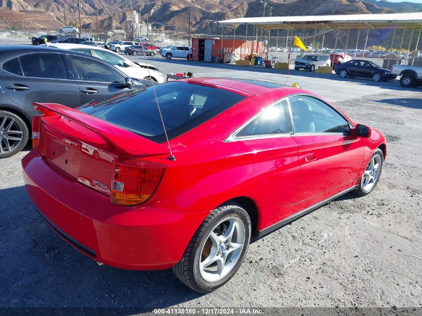 2000 Toyota Celica Gts VIN: JTDDY32T6Y0017979 Lot: 41138380