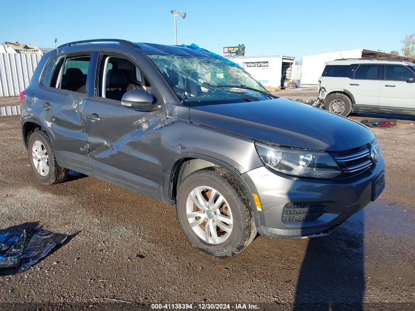 2016 Volkswagen Tiguan S VIN: WVGAV7AX2GW588867 Lot: 41138394