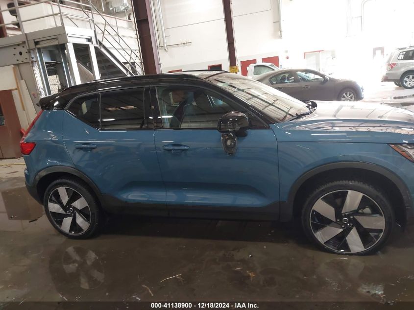 2023 Volvo Xc40 Recharge Pure Electric Twin Ultimate VIN: YV4ED3UM9P2090415 Lot: 41138900