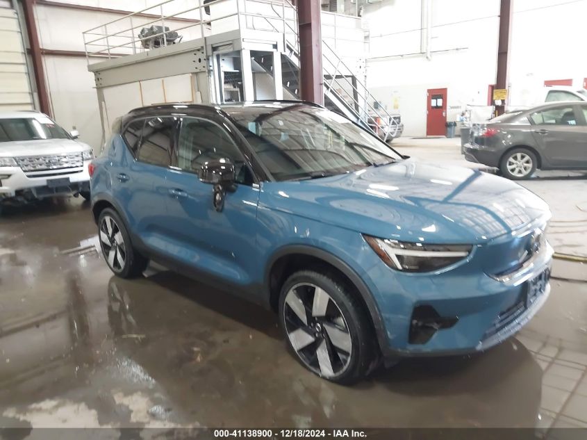 2023 Volvo Xc40 Recharge Pure Electric Twin Ultimate VIN: YV4ED3UM9P2090415 Lot: 41138900