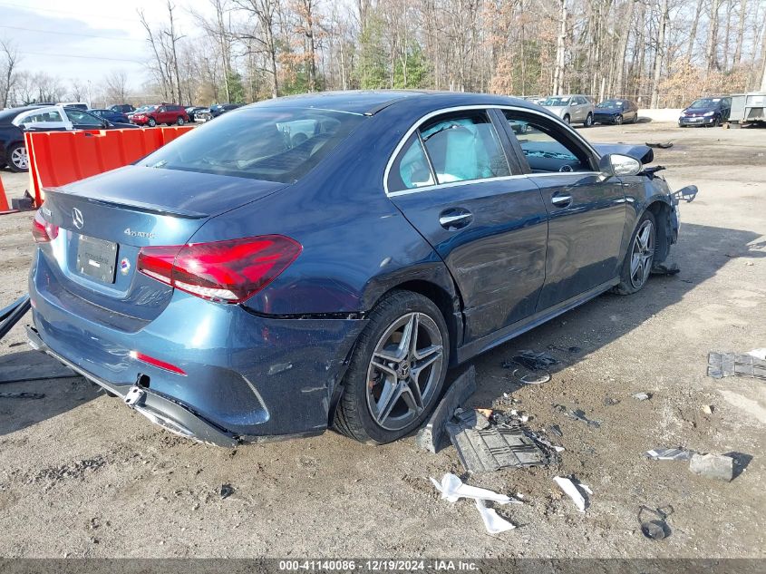 2022 Mercedes-Benz A 220 4Matic VIN: W1K3G4FB3NJ365112 Lot: 41140086