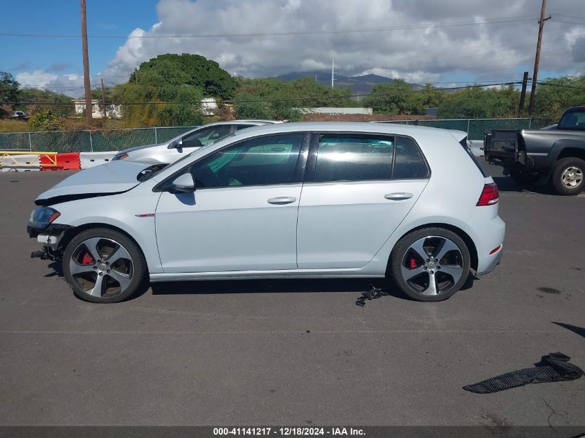 2018 Volkswagen Golf Gti 2.0T Autobahn/2.0T S/2.0T Se VIN: 3VW447AU9JM278732 Lot: 41141217