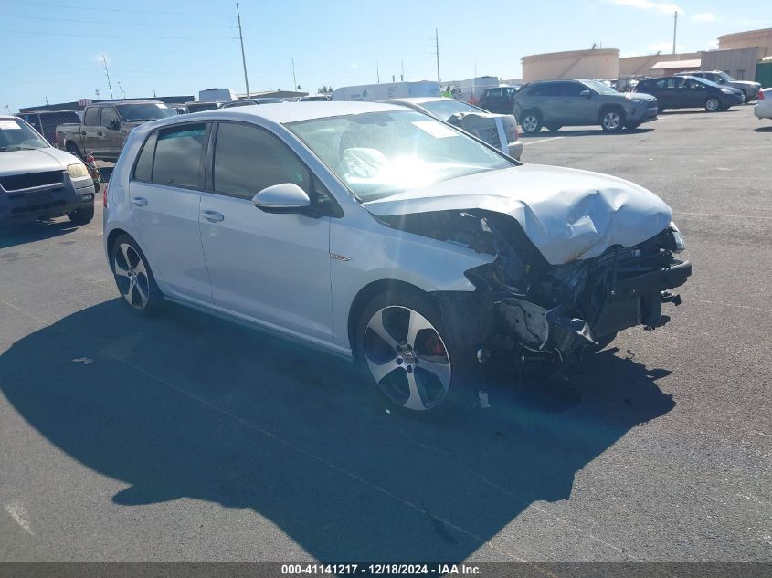 2018 Volkswagen Golf Gti 2.0T Autobahn/2.0T S/2.0T Se VIN: 3VW447AU9JM278732 Lot: 41141217