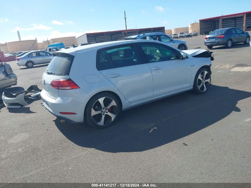 2018 Volkswagen Golf Gti 2.0T Autobahn/2.0T S/2.0T Se VIN: 3VW447AU9JM278732 Lot: 41141217