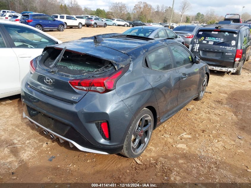 2020 Hyundai Veloster Turbo Ultimate VIN: KMHTH6AB0LU027488 Lot: 41141451