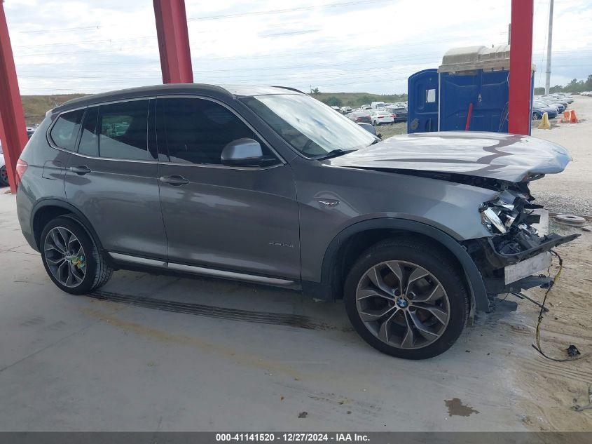 2017 BMW X3 xDrive28I VIN: 5UXWX9C50H0T12590 Lot: 41141520