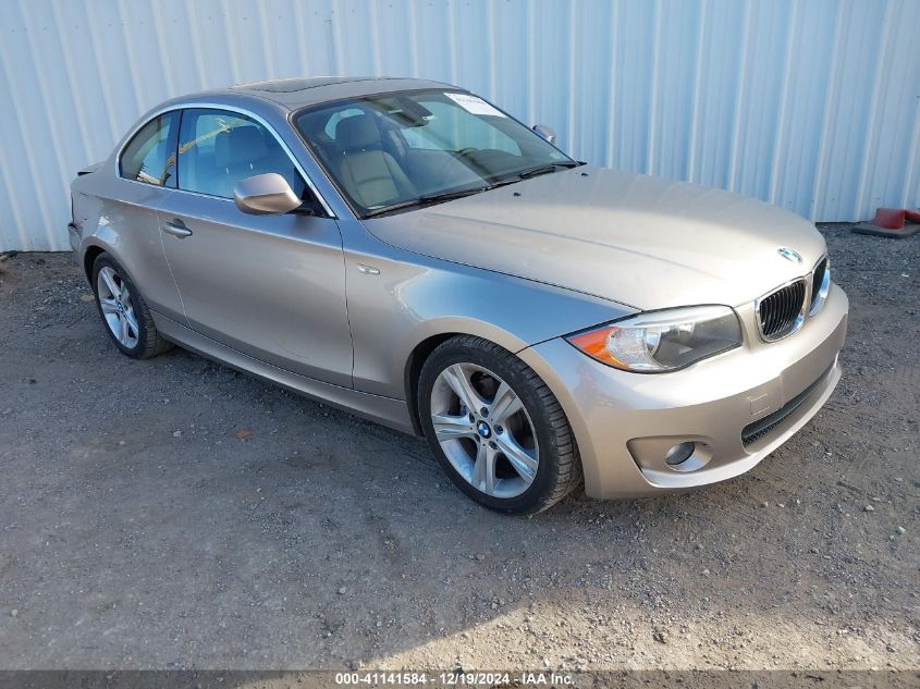 2012 BMW 128I VIN: WBAUP7C54CVP23206 Lot: 41141584