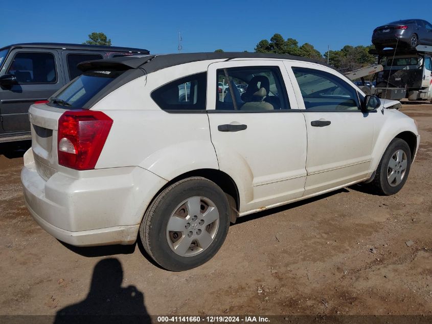 2007 Dodge Caliber VIN: 1B3HB28B07D549443 Lot: 41141660