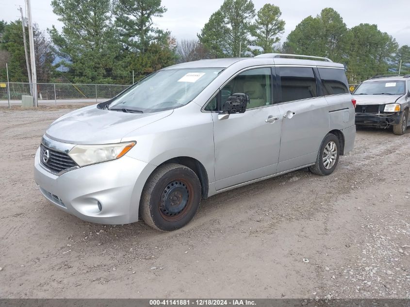 2012 Nissan Quest S VIN: JN8AE2KP0C9040420 Lot: 41141881