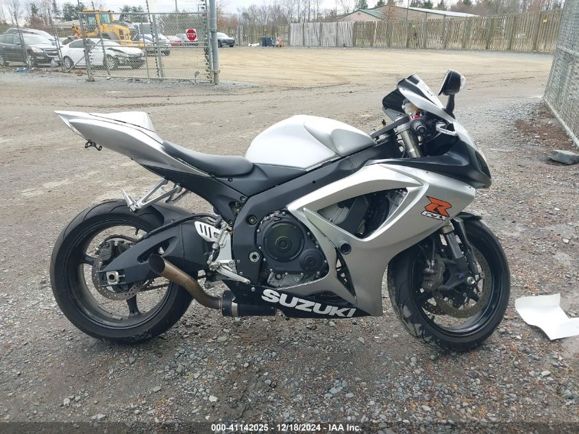 2006 Suzuki Gsx-R600 K6 VIN: JS1GN7DA862103010 Lot: 41142025