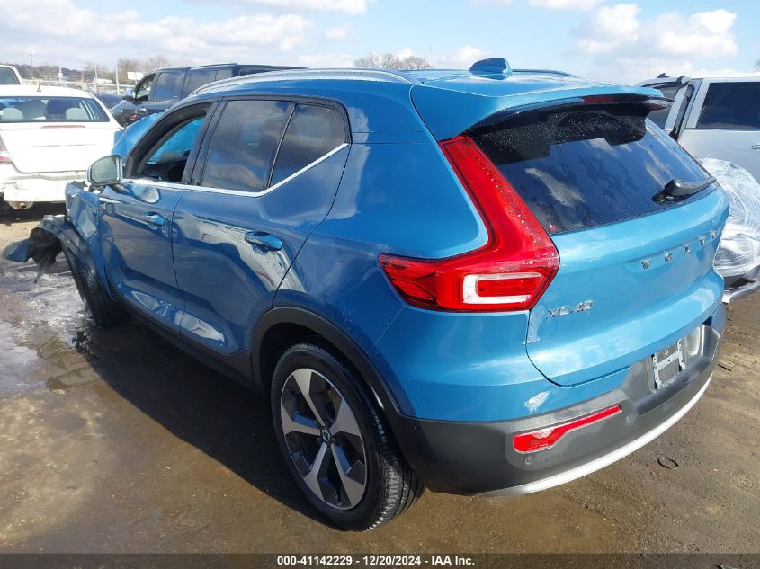 2023 Volvo Xc40 B5 Plus Bright Theme VIN: YV4L12UN9P2910737 Lot: 41142229