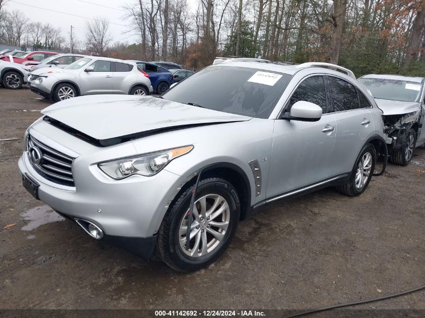 2015 Infiniti Qx70 VIN: JN8CS1MW0FM482650 Lot: 41142692