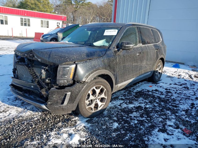 2022 Kia Telluride Ex VIN: 5XYP3DHC8NG253449 Lot: 41143249