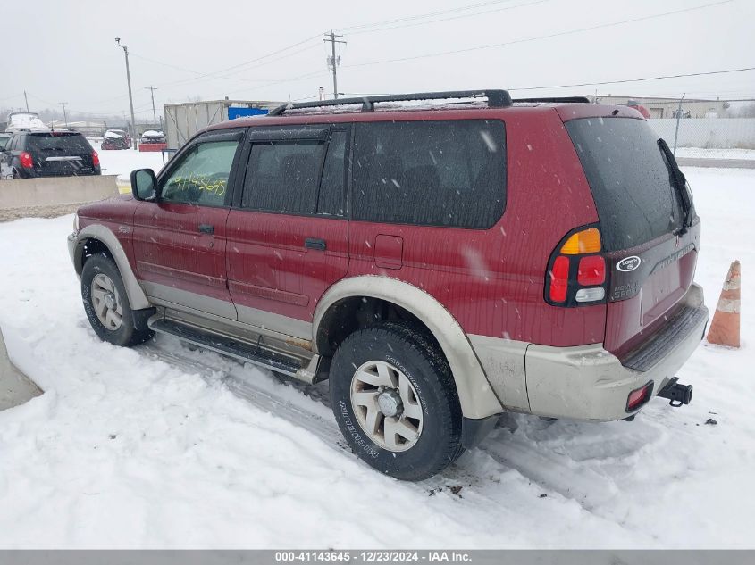 2001 Mitsubishi Montero Sport Xls VIN: JA4MT31H01P054478 Lot: 41143645