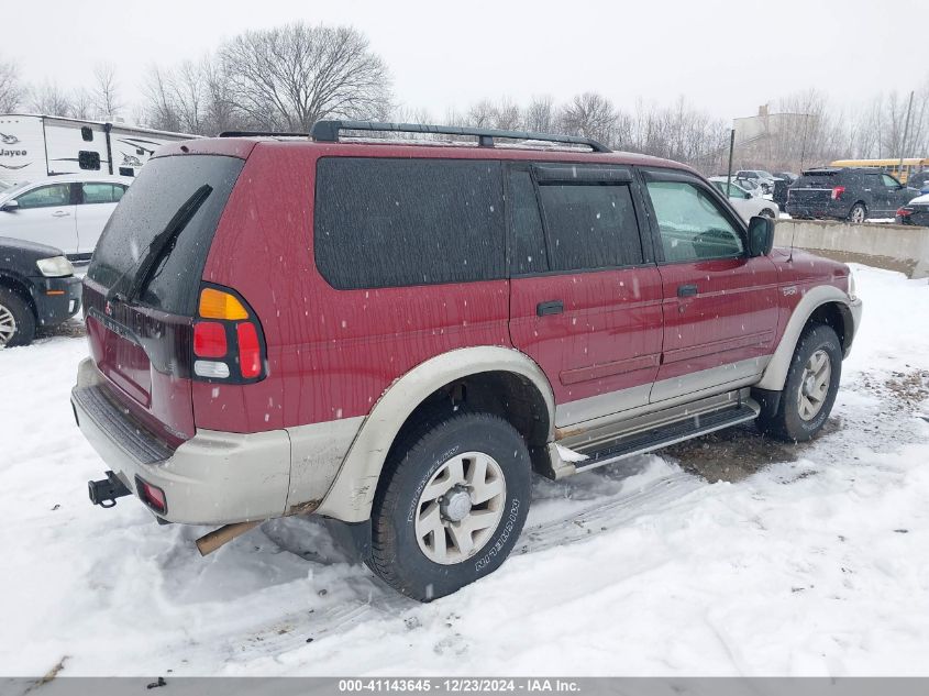 2001 Mitsubishi Montero Sport Xls VIN: JA4MT31H01P054478 Lot: 41143645