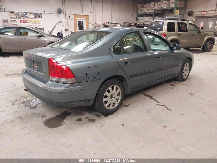 2002 Volvo S60 2.4 VIN: YV1RS61R222170640 Lot: 41144008