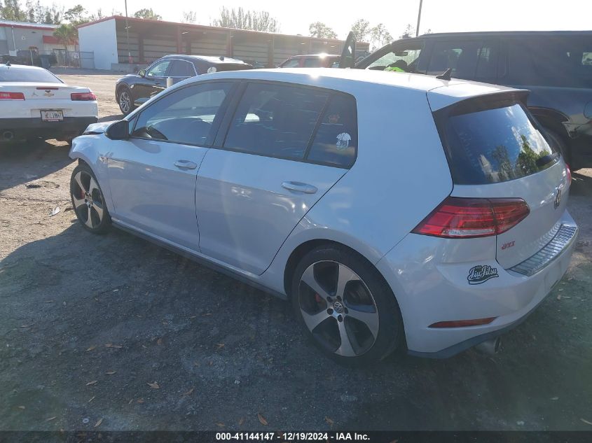 2019 Volkswagen Golf Gti 2.0T Autobahn/2.0T Rabbit Edition/2.0T S/2.0T Se VIN: 3VW6T7AU5KM026974 Lot: 41144147