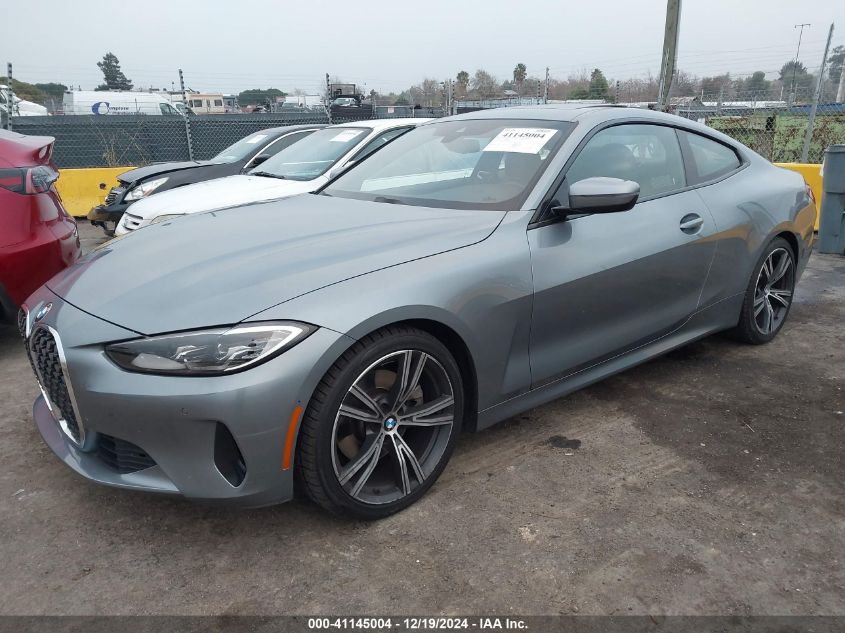 2021 BMW 430I VIN: WBA53AP05MCF16688 Lot: 41145004