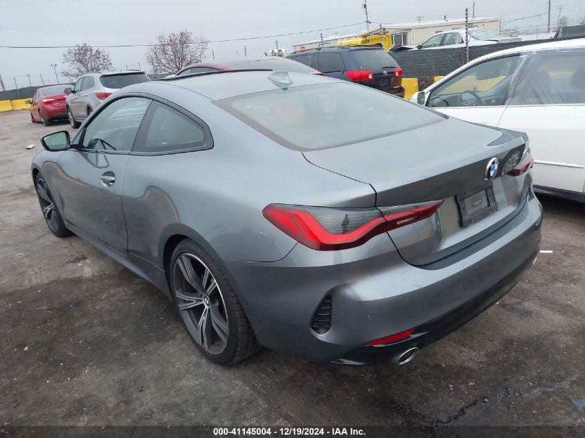 2021 BMW 430I VIN: WBA53AP05MCF16688 Lot: 41145004