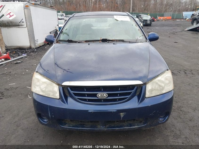 2006 Kia Spectra Ex/Lx/Sx VIN: KNAFE121565219519 Lot: 41145205