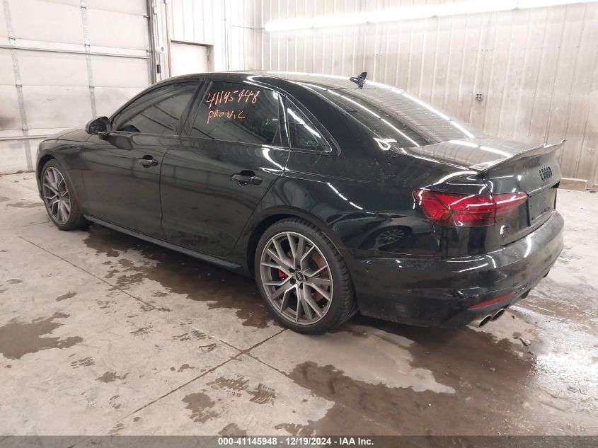 2022 Audi S4 Prestige Tfsi Quattro Tiptronic VIN: WAUC4AF44NA019604 Lot: 41145948