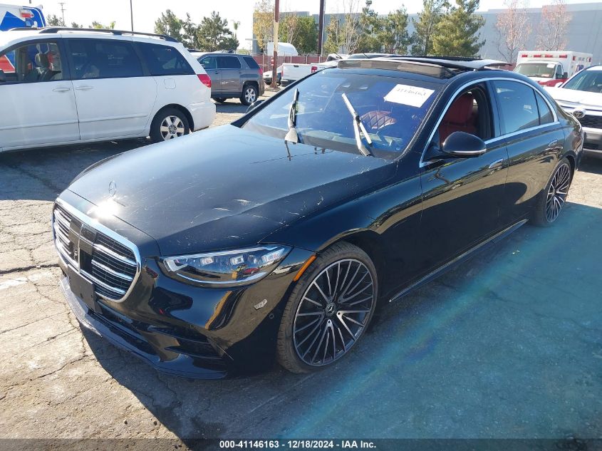 2022 Mercedes-Benz S 580 4Matic VIN: W1K6G7GB7NA112551 Lot: 41146163