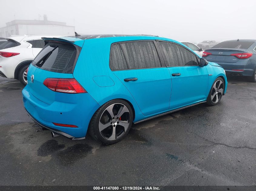 2018 Volkswagen Golf Gti 2.0T Autobahn/2.0T S/2.0T Se VIN: 3VW447AUXJM293613 Lot: 41147080