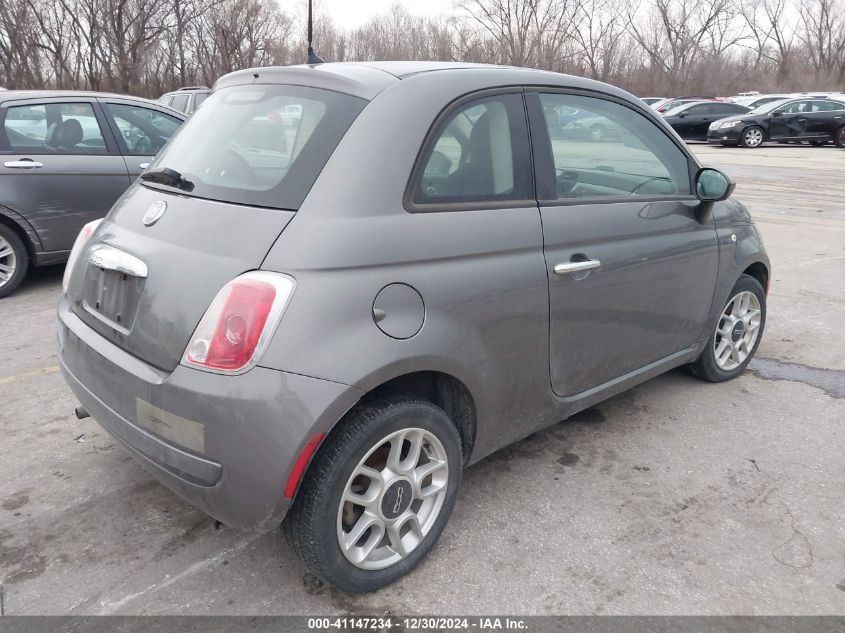 2012 Fiat 500 Pop VIN: 3C3CFFARXCT124610 Lot: 41147234