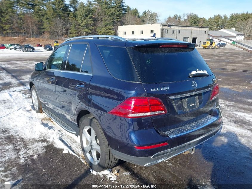 2017 Mercedes-Benz Gle 350 4Matic VIN: 4JGDA5HB7HA992138 Lot: 41147976