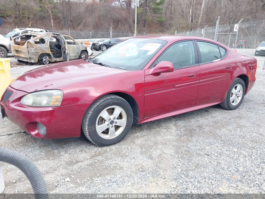 2006 Pontiac Grand Prix VIN: 2G2WP552561209782 Lot: 41148151