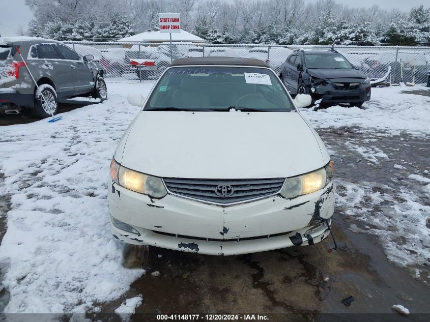 2002 Toyota Camry Solara Sle V6 VIN: 2T1FF28PX2C595230 Lot: 41148177