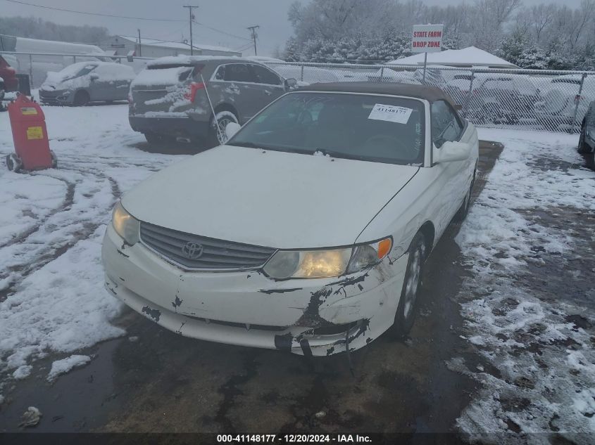 2002 Toyota Camry Solara Sle V6 VIN: 2T1FF28PX2C595230 Lot: 41148177