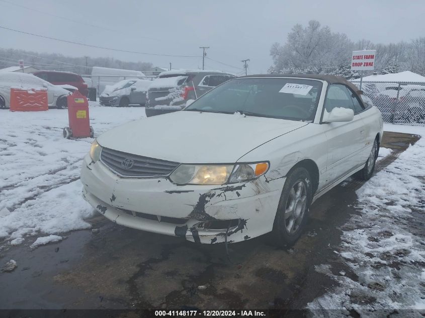 2002 Toyota Camry Solara Sle V6 VIN: 2T1FF28PX2C595230 Lot: 41148177