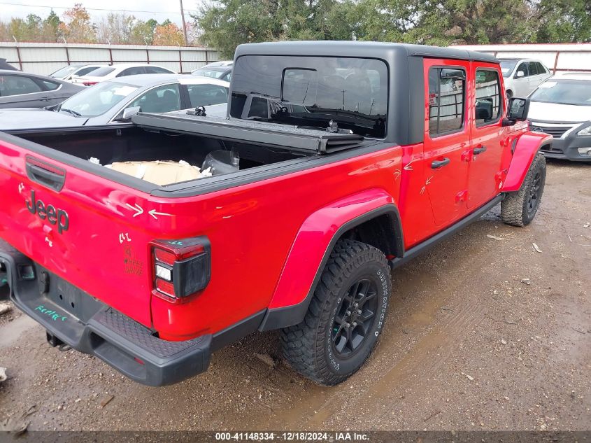 2024 Jeep Gladiator Willys VIN: 1C6HJTAGXRL126723 Lot: 41148334