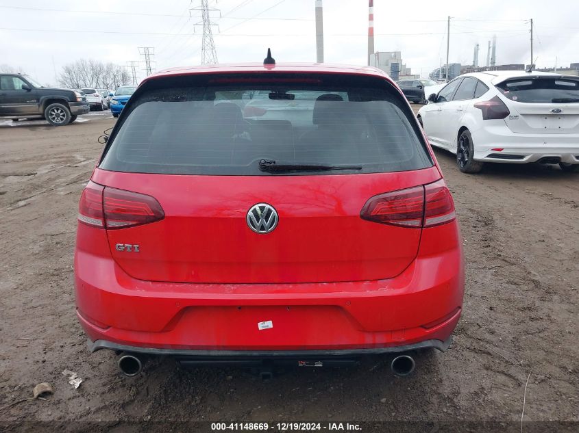 2018 Volkswagen Golf Gti 2.0T Autobahn/2.0T S/2.0T Se VIN: 3VW547AU7JM295890 Lot: 41148669