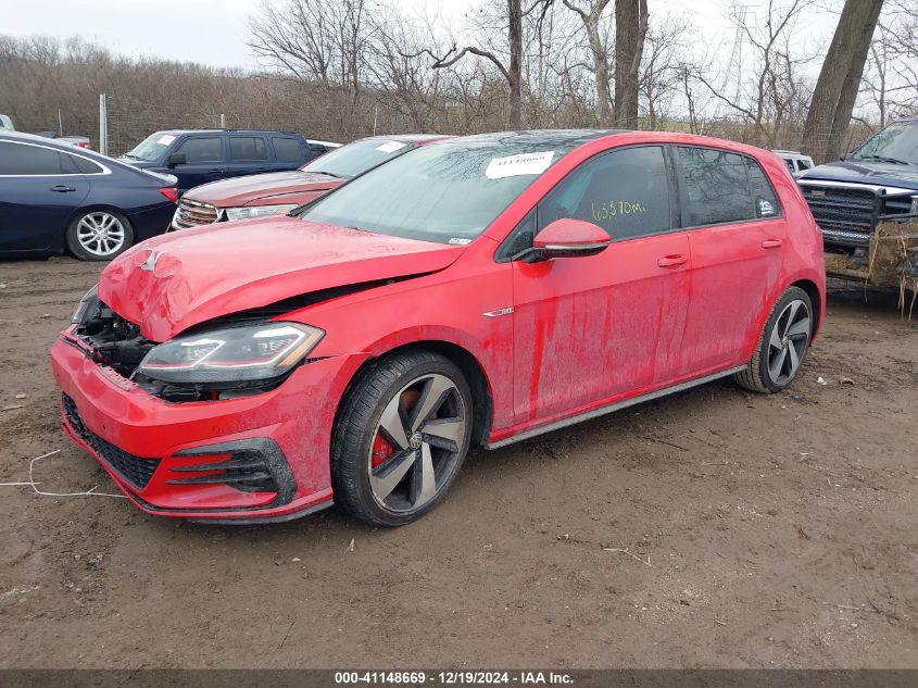 2018 Volkswagen Golf Gti 2.0T Autobahn/2.0T S/2.0T Se VIN: 3VW547AU7JM295890 Lot: 41148669