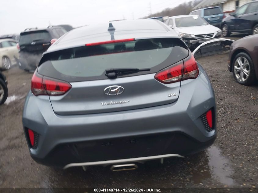 2019 Hyundai Veloster 2.0 VIN: KMHTG6AF5KU010321 Lot: 41148714