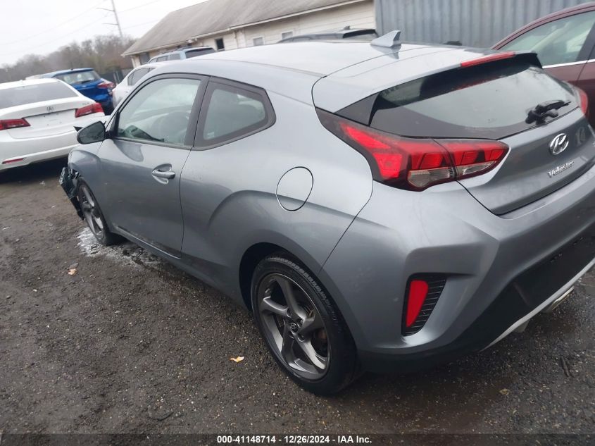 2019 Hyundai Veloster 2.0 VIN: KMHTG6AF5KU010321 Lot: 41148714