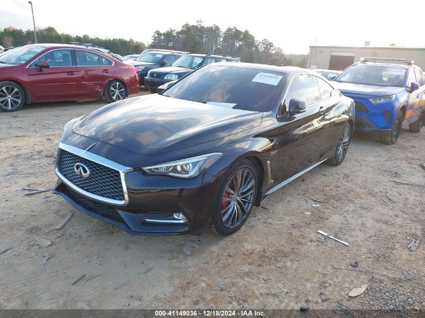 2017 Infiniti Q60 3.0T Red Sport 400 VIN: JN1FV7EL1HM700317 Lot: 41149036