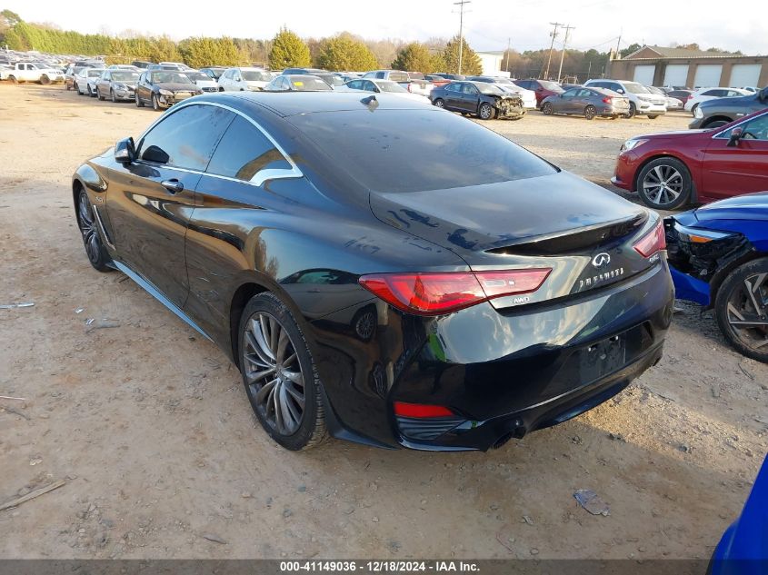 2017 Infiniti Q60 3.0T Red Sport 400 VIN: JN1FV7EL1HM700317 Lot: 41149036