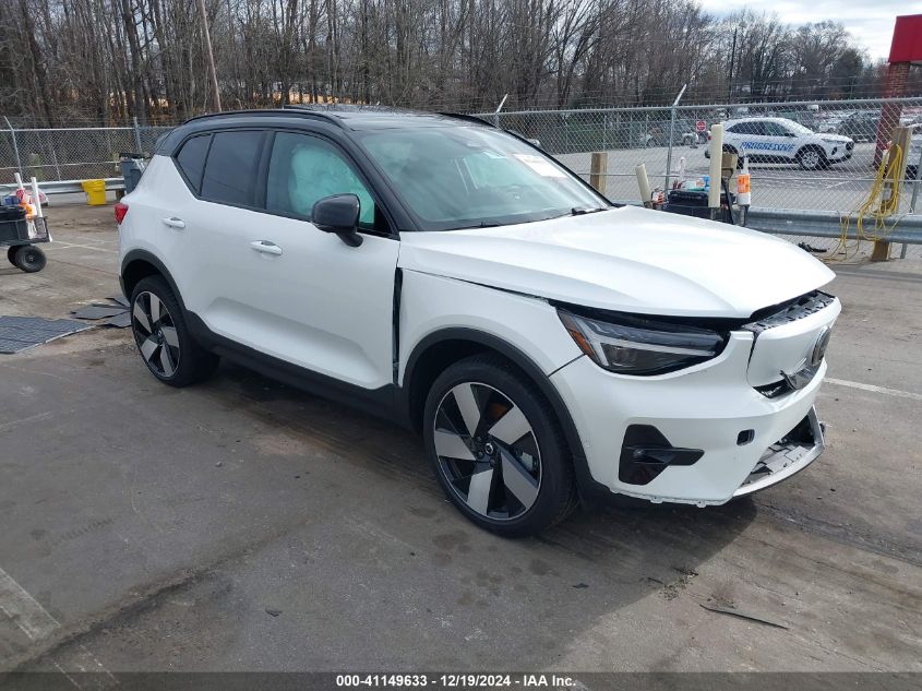 2024 Volvo Xc40 Recharge Pure Electric Plus VIN: YV4EH3HL0R2268575 Lot: 41149633