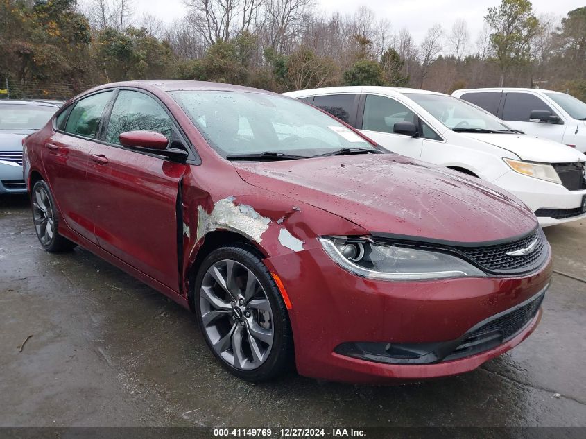 2015 Chrysler 200 S VIN: 1C3CCCBGXFN686757 Lot: 41149769