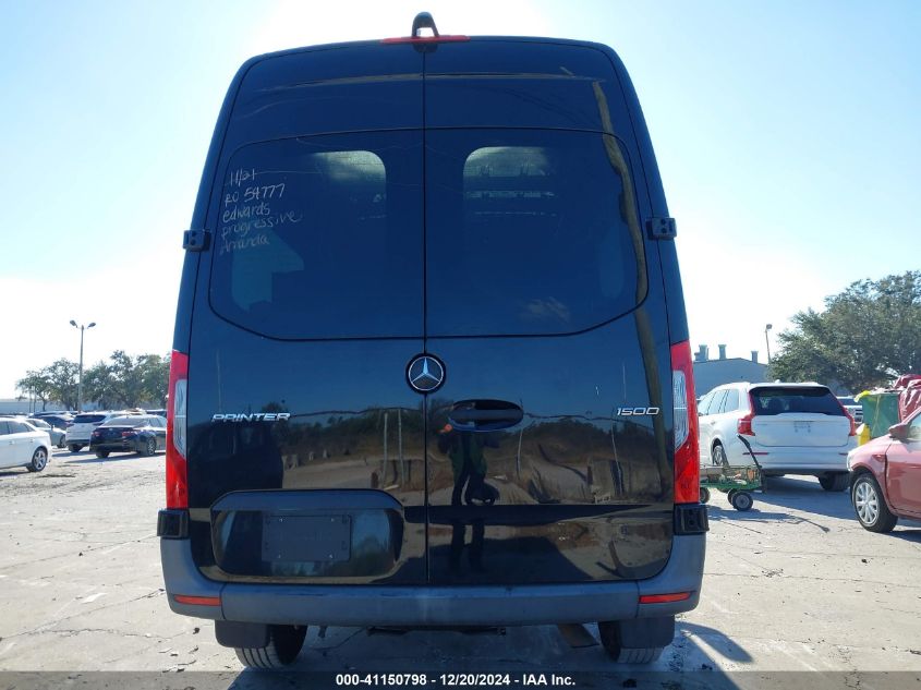 2019 Mercedes-Benz Sprinter 1500 High Roof I4 VIN: WDZPE7ED9KT011035 Lot: 41150798