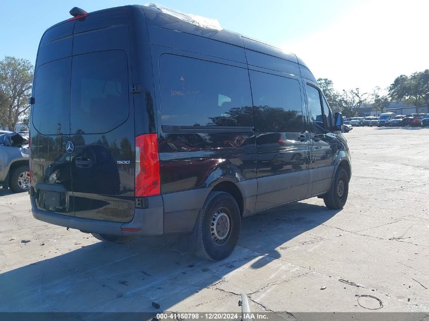 2019 Mercedes-Benz Sprinter 1500 High Roof I4 VIN: WDZPE7ED9KT011035 Lot: 41150798