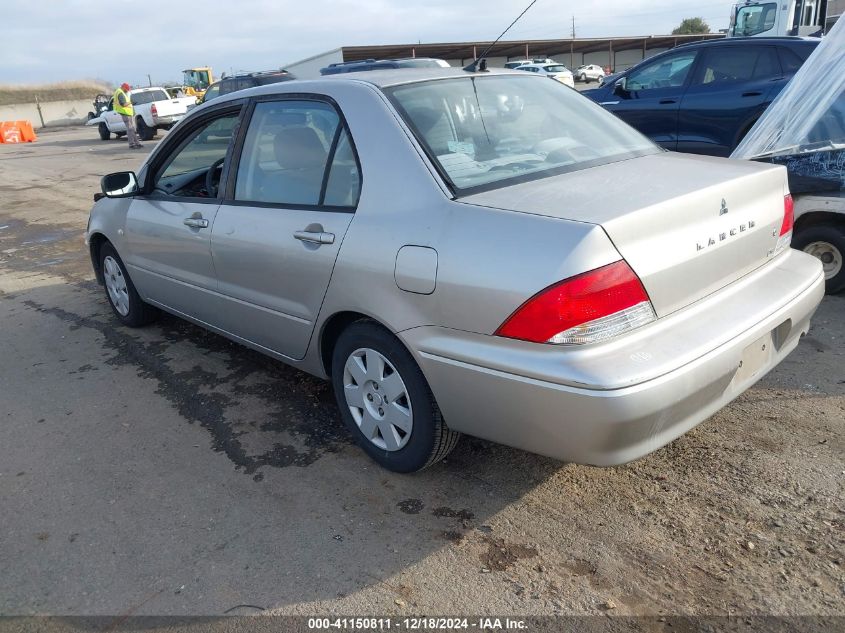 2002 Mitsubishi Lancer Es VIN: JA3AJ26E82U044791 Lot: 41150811