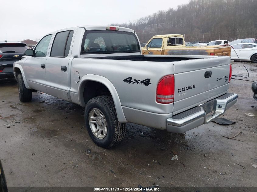 2004 Dodge Dakota Slt VIN: 1D7HG48N14S685261 Lot: 41151173