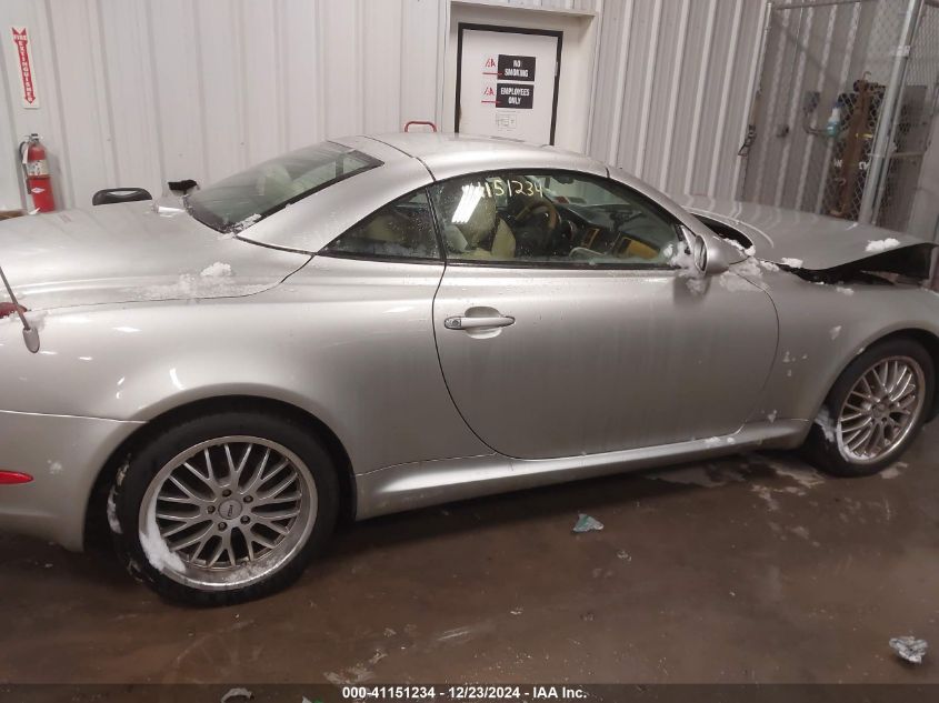 2003 Lexus Sc 430 VIN: JTHFN48Y430040002 Lot: 41151234