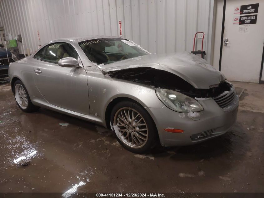 2003 Lexus Sc 430 VIN: JTHFN48Y430040002 Lot: 41151234